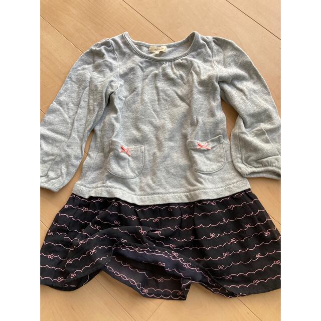 HusHush(ハッシュアッシュ)のチュニック  ワンピース  100サイズ キッズ/ベビー/マタニティのキッズ服女の子用(90cm~)(ワンピース)の商品写真