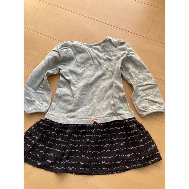 HusHush(ハッシュアッシュ)のチュニック  ワンピース  100サイズ キッズ/ベビー/マタニティのキッズ服女の子用(90cm~)(ワンピース)の商品写真