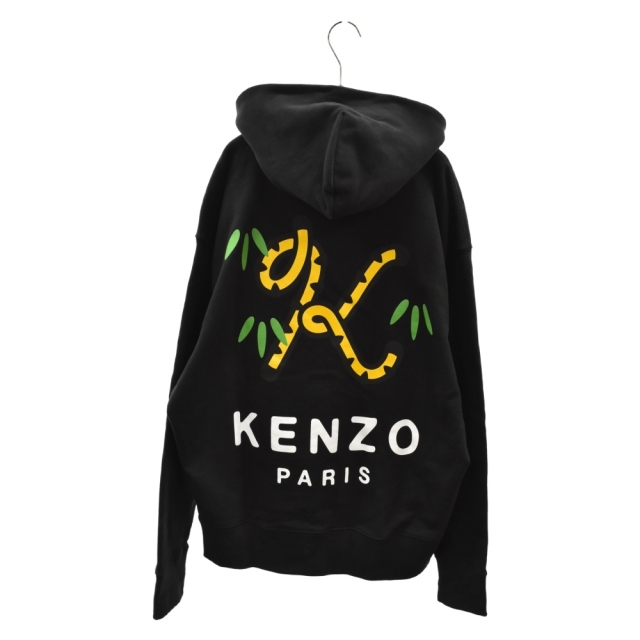 KENZO ケンゾー 22SS Tiger Tail CollectionByNIGO FC55SW461CMI タイガーテイル プルオーバーパーカー ブラック