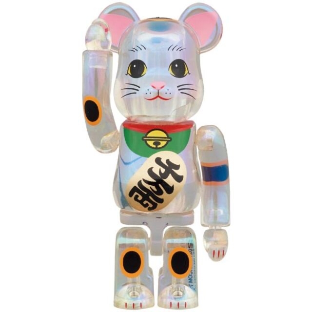 BE@RBRICK 招き猫 透明メッキ 100％ & 400％ エンタメ/ホビーのフィギュア(その他)の商品写真