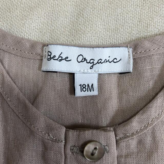 こども ビームス(コドモビームス)のBebe Organic コットンリネン タンクトップ 18M キッズ/ベビー/マタニティのベビー服(~85cm)(タンクトップ/キャミソール)の商品写真