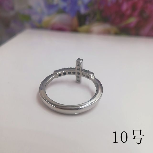 tt10100閉店セール10号リングジルコニアリングデザインリング レディースのアクセサリー(リング(指輪))の商品写真