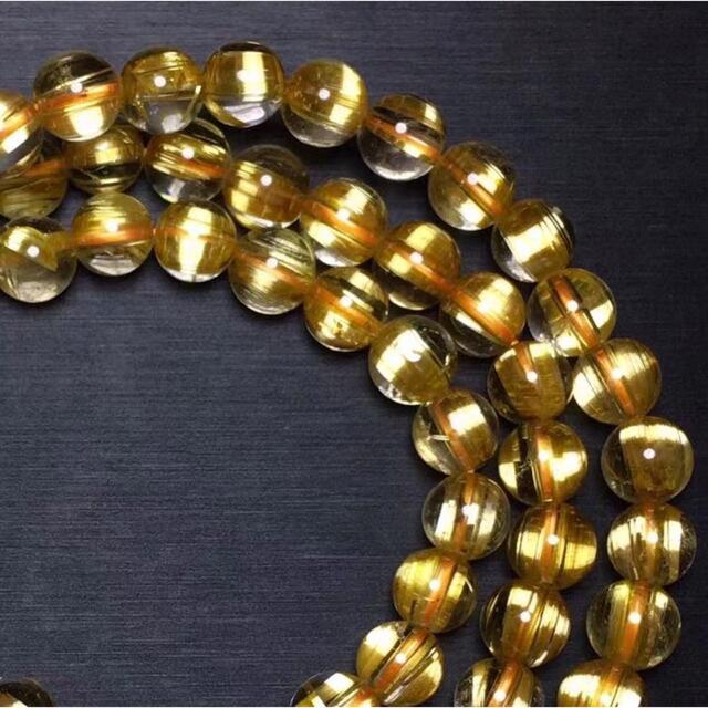 国際ブランド】 ⭐︎【天然】タイチンルチルクオーツ 6.7mm