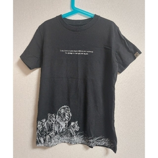 ユニクロ(UNIQLO)の⭐UNIQLOユニクロ⭐UT ライオンプリントTシャツ　カットソー　黒　150(Tシャツ/カットソー)