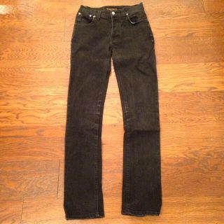 ヌーディジーンズ(Nudie Jeans)の専用　ヌーディージーンズ ブラック スキニー デニム パンツ メンズ イタリア製(デニム/ジーンズ)