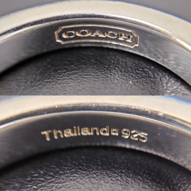 COACH(コーチ)の(C5-47)コーチ COACH シルバー925ペアリング レディースのアクセサリー(リング(指輪))の商品写真