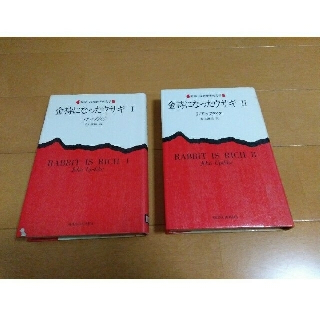 除籍本 J.アップダイク 金持になったウサギ ２冊セット 村上春樹好きの方に エンタメ/ホビーの本(文学/小説)の商品写真