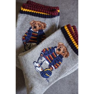 ポロラルフローレン(POLO RALPH LAUREN)のPOLOラルフローレンのキッズ用ソックス2足セット 20-22cm【新品】(靴下/タイツ)