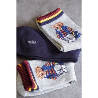 ポロラルフローレン(POLO RALPH LAUREN)のポロラルフローレンのキッズ用ソックス3足セット20-22cm【新品】(靴下/タイツ)