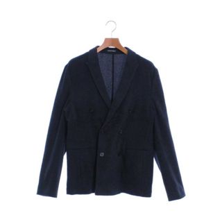 エンポリオアルマーニ(Emporio Armani)のEMPORIO ARMANI テーラードジャケット 48(L位) 紺 【古着】【中古】(テーラードジャケット)