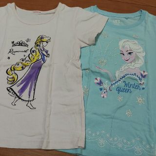 ディズニー(Disney)の専用出品です☆　エルサ　ラプンツェル　Tシャツ　夏物　半袖(Tシャツ/カットソー)