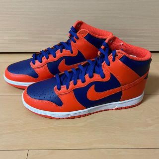 ナイキ(NIKE)のDunk High Retro Orange and Deep Royal(スニーカー)