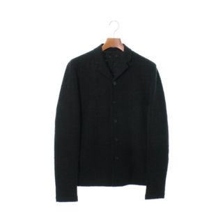 エンポリオアルマーニ(Emporio Armani)のEMPORIO ARMANI カジュアルジャケット 46(M位) 黒系(総柄) 【古着】【中古】(テーラードジャケット)