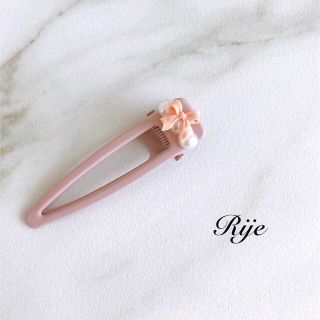 ヘアクリップ　ヘアピン　バレッタ　ハンドメイド　リボン　ベビー　キッズ　リボン(バレッタ/ヘアクリップ)