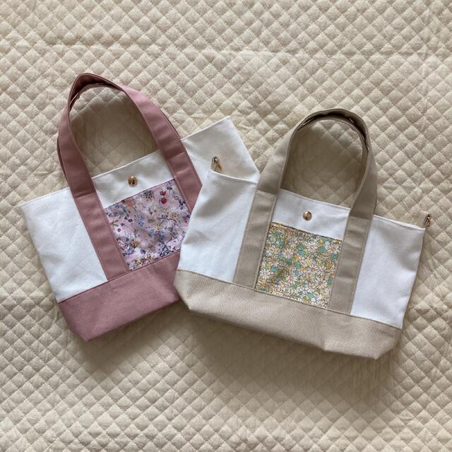 【ハンドメイド】リバティトートバッグෆ⃛*ワイルドフラワーズの通販 by Jurico.*'s shop｜ラクマ