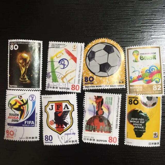 古切手　サッカーモチーフ エンタメ/ホビーのコレクション(使用済み切手/官製はがき)の商品写真