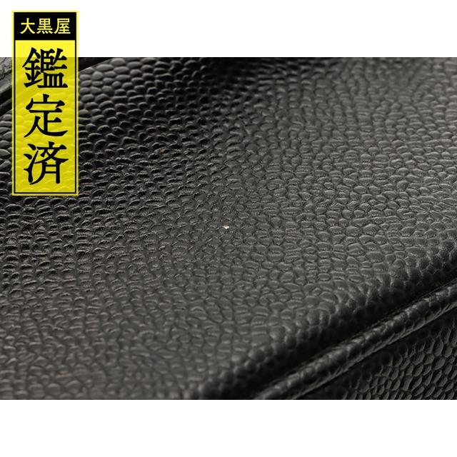 CHANEL(シャネル)のCHANEL　縦型バニティバッグ　ブラック/GP　キャビアスキン　【432】 レディースのファッション小物(ポーチ)の商品写真