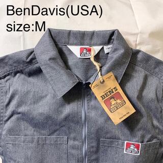 ベンデイビス(BEN DAVIS)のBenDavis(USA)ハーブジッププルオーバーワークシャツ(シャツ)