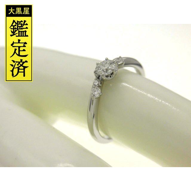 銀座ダイヤモンドシライシ ダイヤモンドリング プラチナ950 13 号【474】