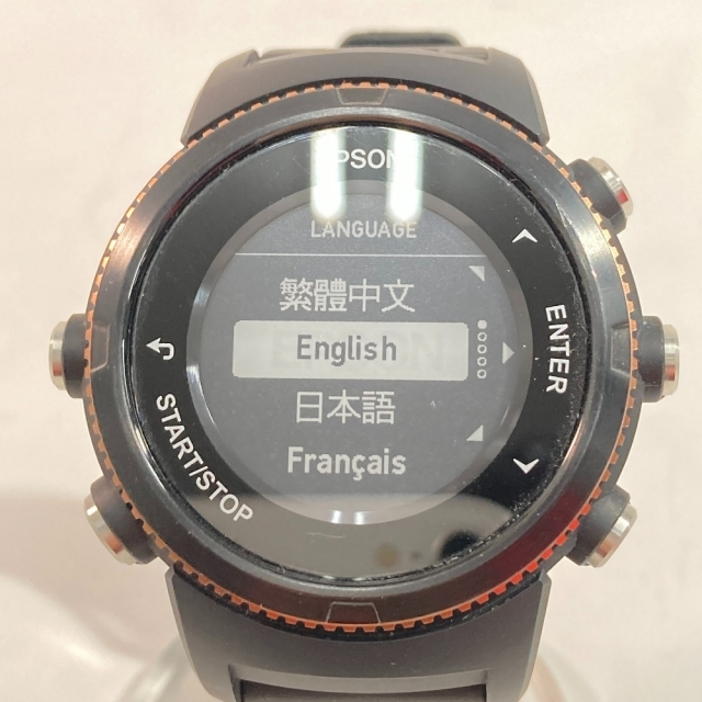 史上一番安い ◎◎EPSON - EPSON エプソン 腕時計 U-350BS WristableGPS 腕時計(デジタル)