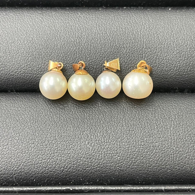 パール トップ 4つセット K18 真珠 ネックレス  レディースのアクセサリー(チャーム)の商品写真