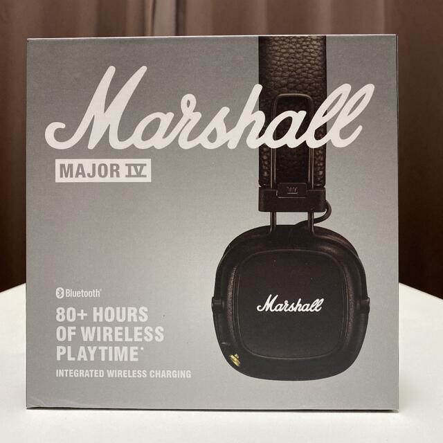特別価格 Marshall MAJOR Ⅳ BLACK ワイヤレス ヘッドフォン/イヤフォン