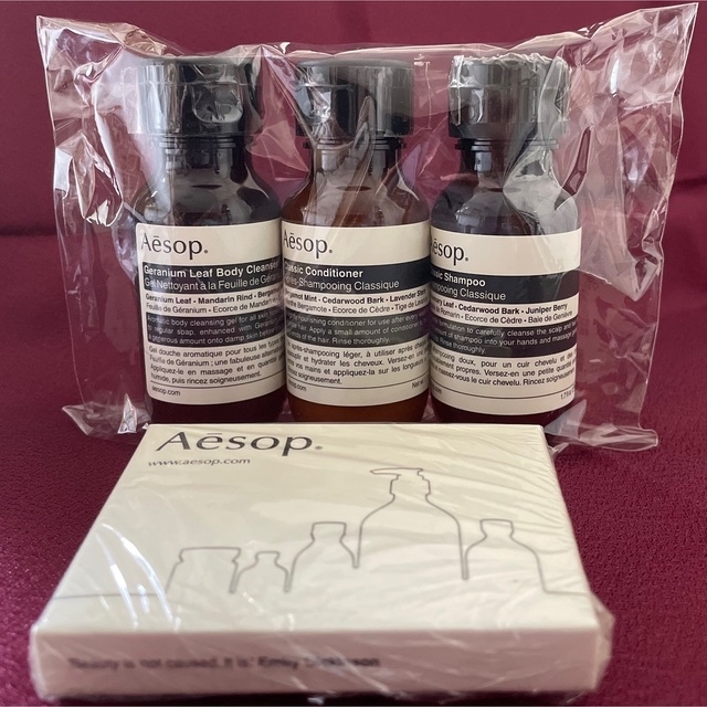 Aesop(イソップ)の【未使用品】Aesop イソップ シャンプー コンディショナー ボディソープ コスメ/美容のキット/セット(サンプル/トライアルキット)の商品写真