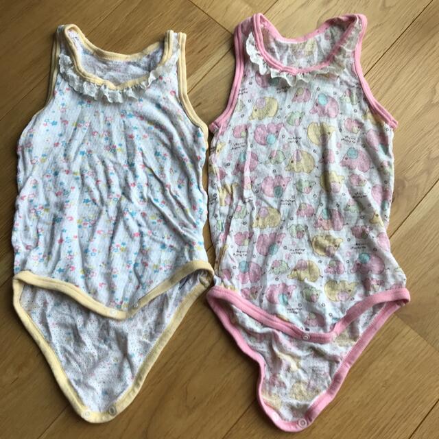 ロンパース　肌着　95 メッシュ　5枚 キッズ/ベビー/マタニティのキッズ服女の子用(90cm~)(下着)の商品写真