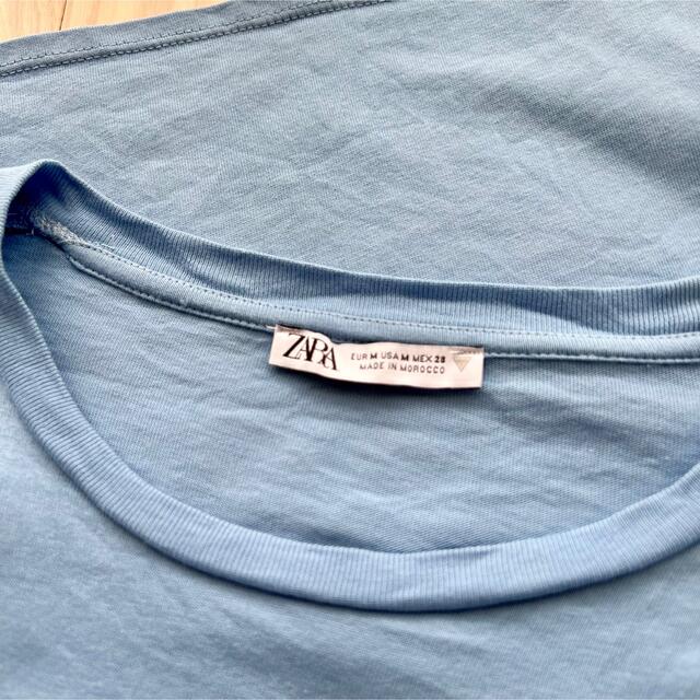 ZARA(ザラ)の日曜までSALE♡ZARA  フリル袖　Tシャツ レディースのトップス(Tシャツ(半袖/袖なし))の商品写真