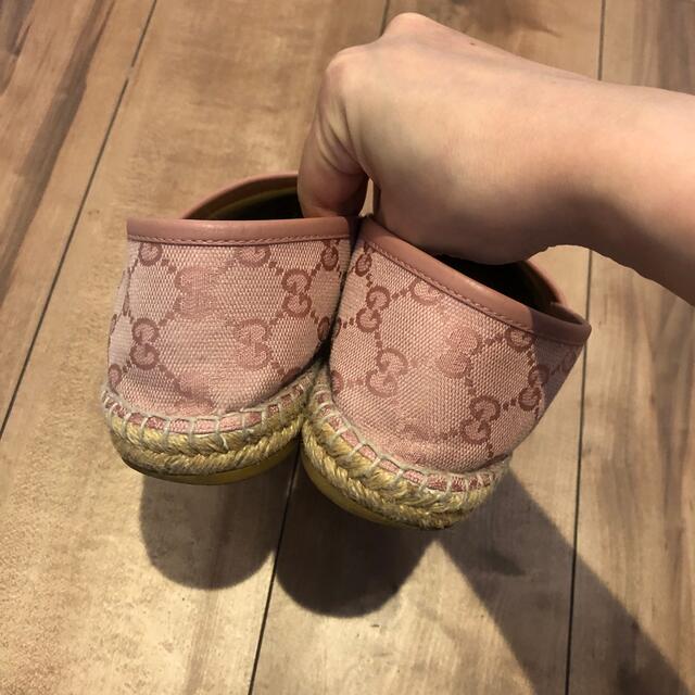 Gucci(グッチ)のグッチ GUCCI エスパドリーユ 38 ピンク レディースの靴/シューズ(スリッポン/モカシン)の商品写真