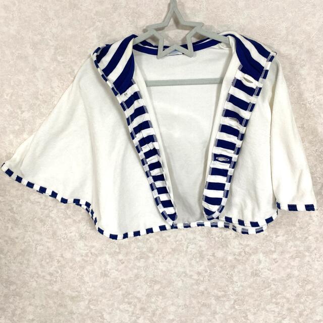 mikihouse(ミキハウス)のミキハウス　UVカット ポンチョ ケープ キッズ/ベビー/マタニティのベビー服(~85cm)(カーディガン/ボレロ)の商品写真