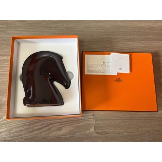 エルメス(Hermes)の入手困難 新品未使用 新色 エルメス サマルカンド ペーパーウェイト 馬 置物(置物)