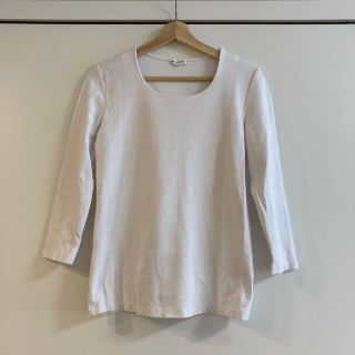 スーツカンパニー(THE SUIT COMPANY)の美品♡ スーツカンパニー　七分袖　カットソー　厚手　丸首　トップス　インナー(シャツ/ブラウス(長袖/七分))