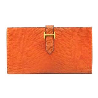 エルメス ベアン 財布(レディース)（オレンジ/橙色系）の通販 100点 