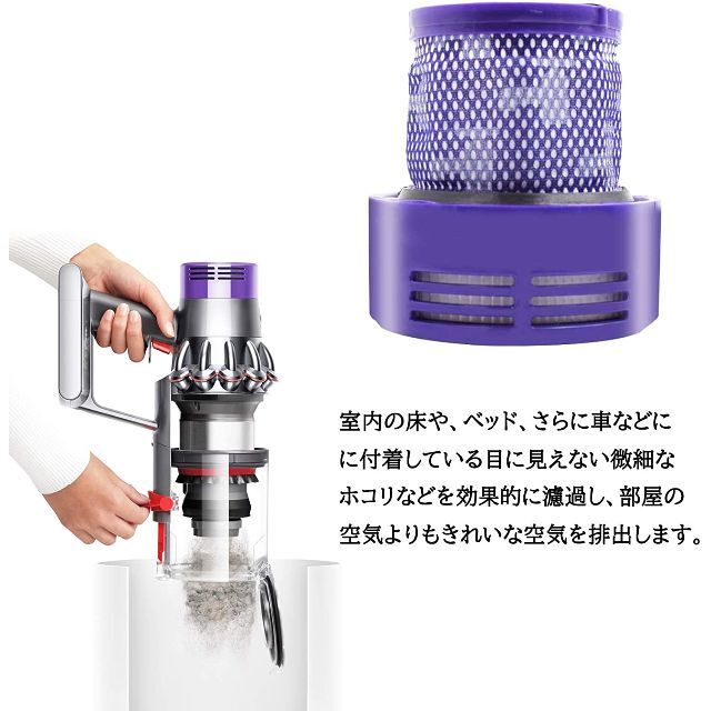 Dyson(ダイソン)のダイソン Dyson 掃除機 フィルター V10 SV12 2個入 アジア版 A その他のその他(その他)の商品写真