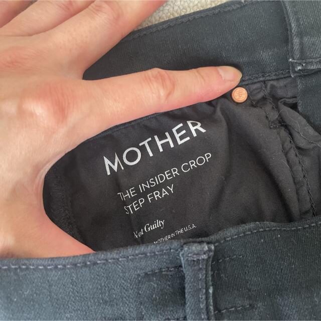 【MOTHER/マザー】BLACK INSIDER CROP  24 3