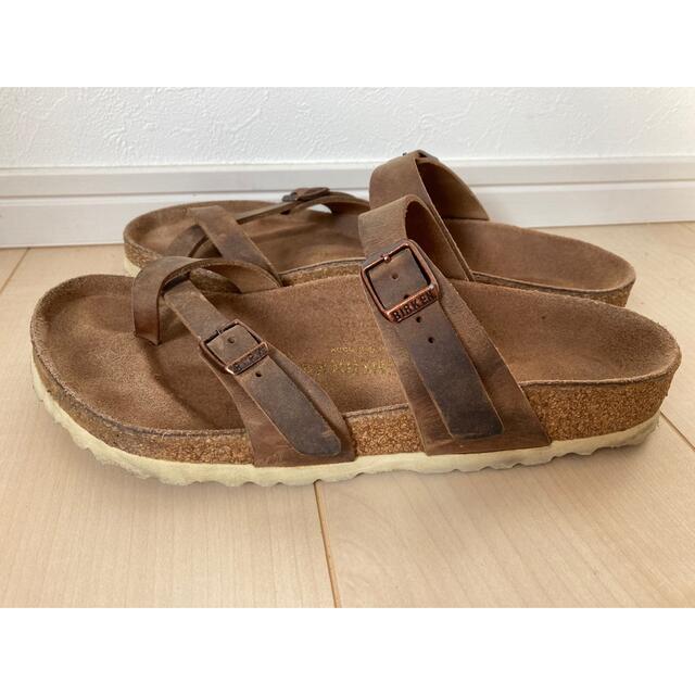 BIRKENSTOCK(ビルケンシュトック)のビルケンシュトック　レディース　サンダル　マヤリ　レザー　革　茶色　38 レディースの靴/シューズ(サンダル)の商品写真