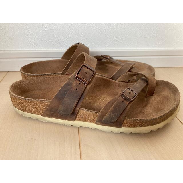 BIRKENSTOCK(ビルケンシュトック)のビルケンシュトック　レディース　サンダル　マヤリ　レザー　革　茶色　38 レディースの靴/シューズ(サンダル)の商品写真