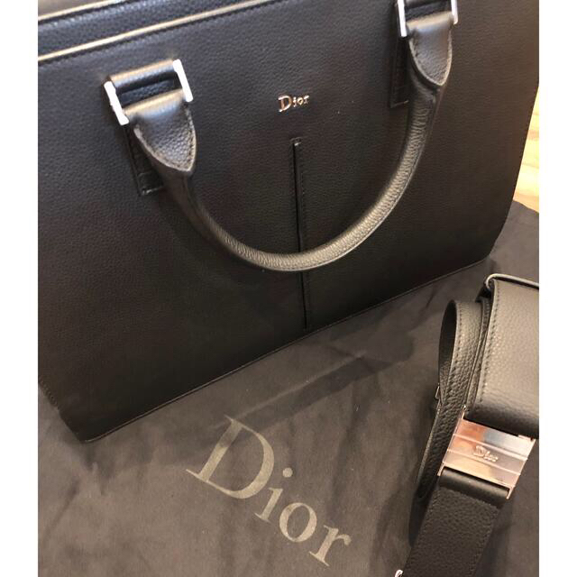 DIOR HOMME(ディオールオム)の専用　美品　ディオールオム　レザービジネスバッグブラック メンズのバッグ(ビジネスバッグ)の商品写真