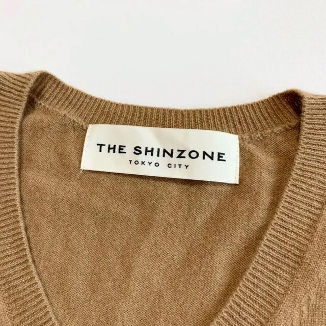 Shinzone(シンゾーン)の☆良品 シンゾーン カシミヤ Vネック ニット セーター キャメル 日本製 レディースのトップス(ニット/セーター)の商品写真