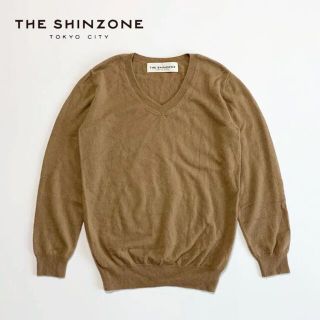 シンゾーン(Shinzone)の☆良品 シンゾーン カシミヤ Vネック ニット セーター キャメル 日本製(ニット/セーター)