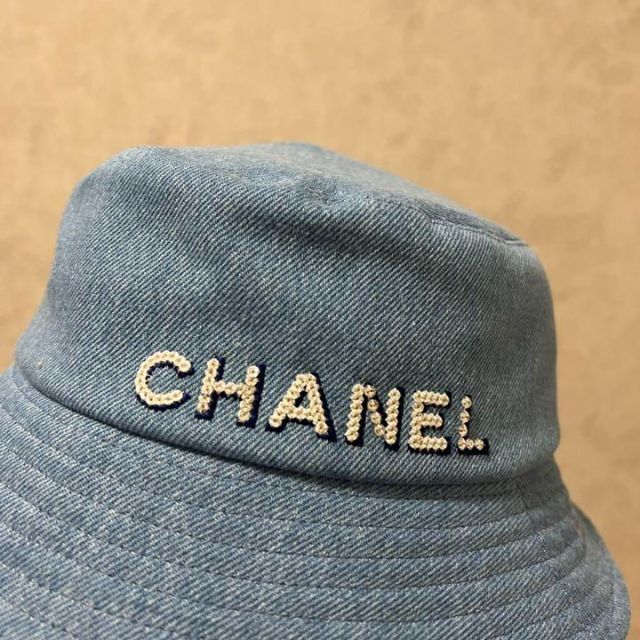 人気ショップ ロゴ デニム CHANEL - CHANEL バケットハット S♪ サイズ キャップ - covid19.ins.gov.mz