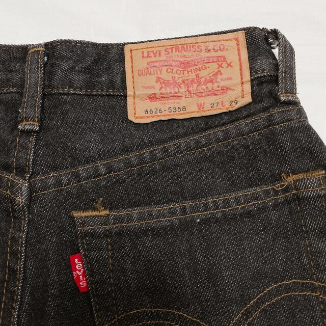 Levi's(リーバイス)の90sビンテージ■Levi's W626-5358■先染めブラックデニム パンツ レディースのパンツ(デニム/ジーンズ)の商品写真