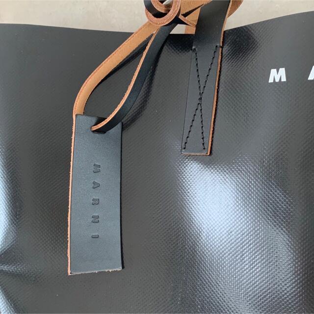 MARNI マルニ ブラック＆ブルー TRIBECA ショッピングバッグ