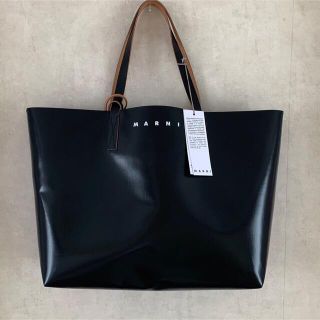 マルニ(Marni)のMARNI マルニ ブラック＆ブルー TRIBECA ショッピングバッグ (トートバッグ)