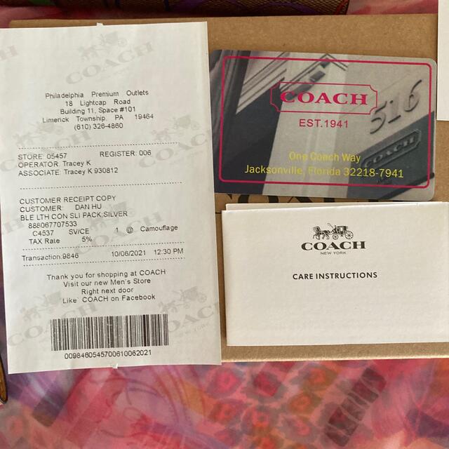 COACH(コーチ)のCOACH 長財布 レインボーC4537 IMMU4＊紙袋付き＊ レディースのファッション小物(財布)の商品写真
