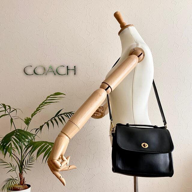 COACH - 極美品 USA製 COACH オールドコーチ レザーショルダーバッグの ...