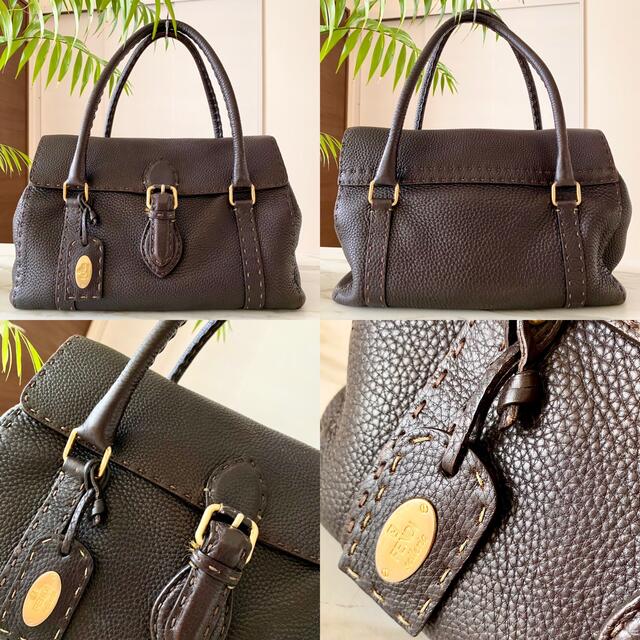 極美品 FENDI フェンディ セレリア レザーショルダーバッグ | www