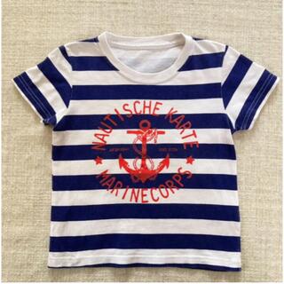 グラニフ(Design Tshirts Store graniph)のグラニフ ボーダーマリンTシャツ 110(Tシャツ/カットソー)