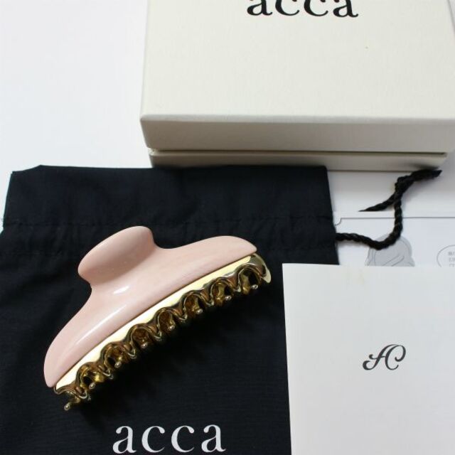 acca - 美品♡アッカacca♡クリップ ラージ大 ライトピンク×ゴールドの 